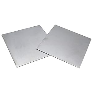 Speciality Metals Pack of 2 Mild Steel Square Sheet Plates 0.8m, 1mm, 1.2mm, 1.5mm, 2.mm & 3mm Thick Metal Steel Panel…