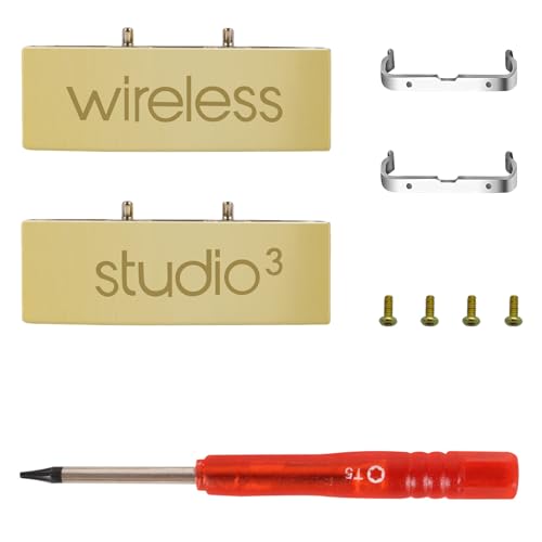 Studio 3 Hinge as Same as OEM A1914 Replacement Parts Repair Kit Durable Accessories Compatible with Beats by Dre Studio3 (A1914) and Studio Pro (A2924) Wireless Over-Ear Headphones (Gold) miniatura 1