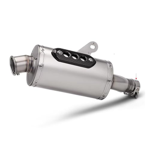 Tuyau d'échappement Scrambler 400X en inox brossé avec silencieux haut de gamme