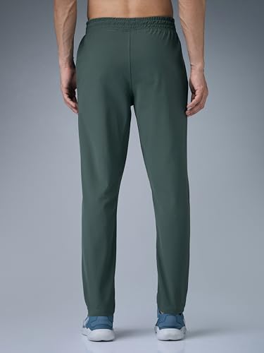 Image of TECHNOSPORT Men's Regular Fit Mid Rise Solid Plus Size Trackpants with Quick Dry, Anti Microbial, SPF50+ for Regular and Sports Use