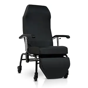 VERMEIREN MEXPLE X Normandie Geriatric Chair with Wheels, Sturdy Frame & Cushioning, Reclinable Backrest, Upto120Kg Weight Capacity - Belgium Technology, Made in India
