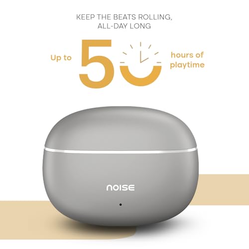 Image of Noise Buds VS501 in Ear Truly Wireless Earbuds with 50H of Playtime, Quad Mic ENC, 10Mm Driver, Dual Device Pairing, Dual Color Tones, BT V5.3 (Ivory Grey)