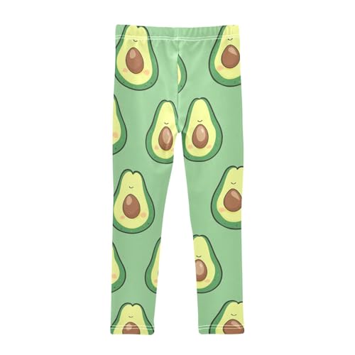 Funny Avocado Kids Girl's Leggings Stretchy Full Length Workout Pants Running2