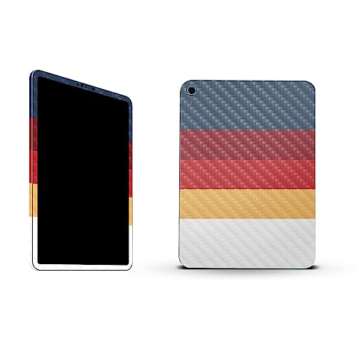 Image of MightySkins Carbon Fiber Skin Compatible with Apple iPad 10.9 inch 10th Gen (2022) Full Wrap Kit - Vintage Lines | Protective, Durable Textured Carbon Fiber Finish | Easy to Apply | Made in The USA