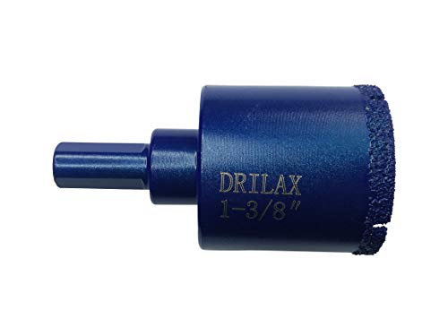 image for Drilax 1 3/8 Inch Diamond Drill Bit Tile Hole Saw Ceramic Porcelain Qu