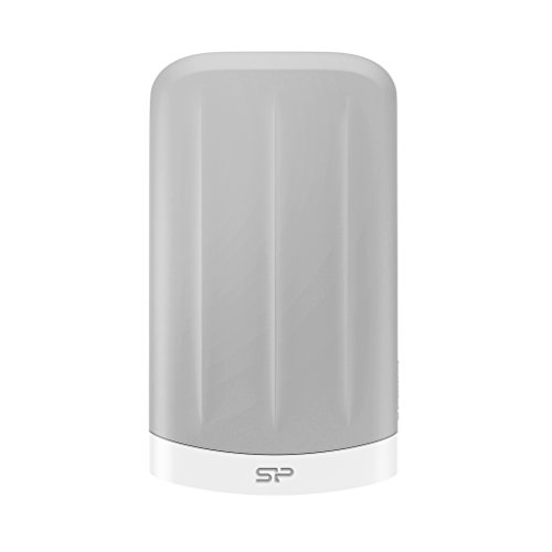 Silicon Power SP020TBPHD65MS3GEU Disque dur externe pour MAC 2 To USB 3.0 Blanc . Etanche a l'eau et antichoc