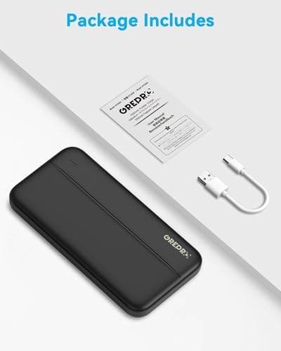 GREPRO Power Bank 10000mAh,Powerbank Klein mit Typ‑C‑Eingang – Ansicht 6