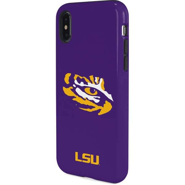 Skinit Pro Phone Case Compatible with iPhone X - Officially Licensed LSU Tiger Eye Logo Design