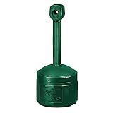 Justrite 26800G Cease-Fire Forest Green Cigarette Butt Receptacle