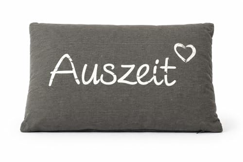 KAMACA AUSZEIT Kissen 30 cm x 50 cm Flauschig gefülltes Kissen mit Reißverschluss Bezug aus 100{d7ace2f3f716b6e719d65ca1e3a063e4517fcc54cedbeb907b538f3707276012} Baumwolle EIN Hingucker und wertiges Geschenk (AUSZEIT GRAU) KAMACA AUSZEIT Kissen 30 cm x 50 cm Flauschig gefülltes Kissen mit Reißverschluss Bezug aus 100{d7ace2f3f716b6e719d65ca1e3a063e4517fcc54cedbeb907b538f3707276012} Baumwolle EIN Hingucker und wertiges Geschenk (AUSZEIT GRAU)