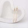 Long Vertical Bar Drop Dangle Earrings 18K Gold Plated/Silver Filled Earrings Minimal Bar Earrings Dainty Geometric jewelry for Women (Gold) #4