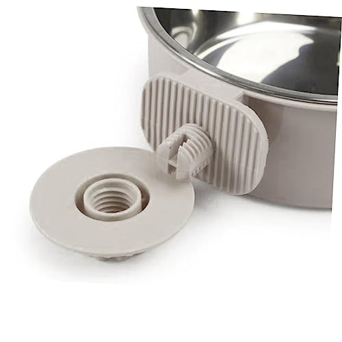 BESPORTBLE 3stücke Stainless Steel Pet Feeder Wandmontierter Futternapf Für Hunde Und Katzen Kleiner Grauer Futternapf Mit Rutschfester Aufhängung Leicht Zu Reinigen Und Stabil Für