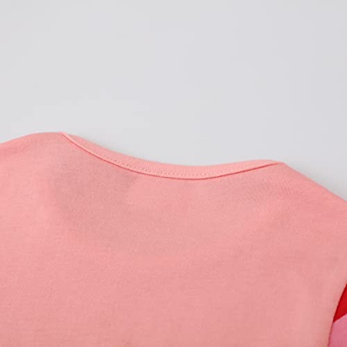 Toddler Girl Long Sleeve Dress Cotton Casual Basic Tunic Dresses Cartoon Applique Dress Kids Fall Winter Clothes3