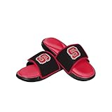 FOCO NCAA Ohio State Buckeyes Mens Deluxe Foam Sport Shower Slide Flip Flop Sandals, Team Color, Medium/ Mens Size 9-10