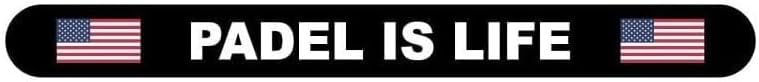 US Flag Padel is Life Racket Protector Black