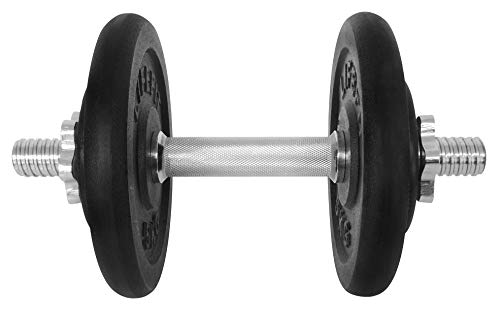 Sport Team Unisex's Sportteam Hand Bar with 4 Pieces Disc Set, Weight-14 Kg. Dumbbell, Multicolor, One Size