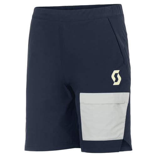 SCOTT Explorair Light Junior 4248358231152 - Pantalones cortos (talla L), color azul oscuro y gris