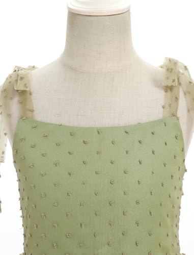 IDOPIP Smocked Flower Girl Dress for Wedding Toddler Kids Party Birthday Princess Dresses Pageant Sleeveless Tie Bowknot Gown4