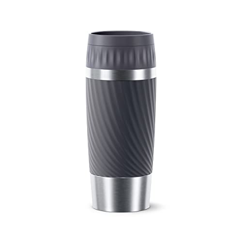 Emsa Travel Mug Easy Twist, Mug isotherme 0,36 L, 100% hermétique, 100% sûr, Conservation...