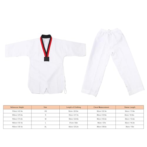 Uniforme de Taekwondo anti-transpiration, dobok en coton-polyester pour débutant