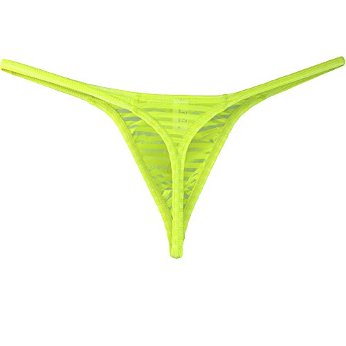 iKingsky Men's Sexy Little Thong Underwear See Through Pouch G-string Under Panties3