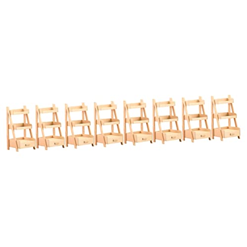 SAFIGLE 8 Pçs Cena De Armário De Brinquedo Decorativo Estante De Mesa Planta Casa De Bonecas Para Ar
