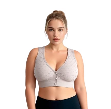 Women's Maternity Ultra Comfortable Button Bra (in, Numeric, 32, B, 34, Regular, Beige)-image-47