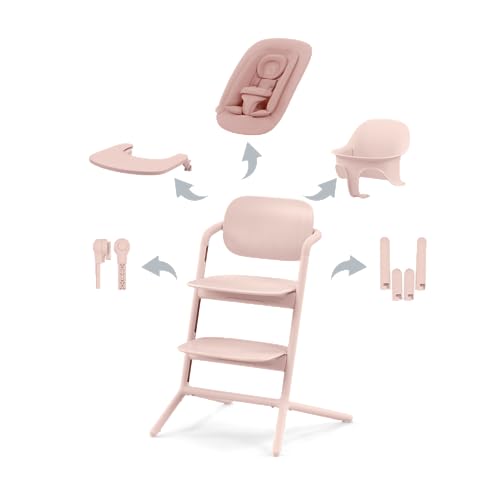 Seggiolone di qualità progettato per un uso duraturo, Adatto da 0 a 99 anni, Set con tutti gli accessori: sdraietta Bouncer Nest, sedile per bambini, vassoio, riduttore per neonati, poggiatesta e adattatore