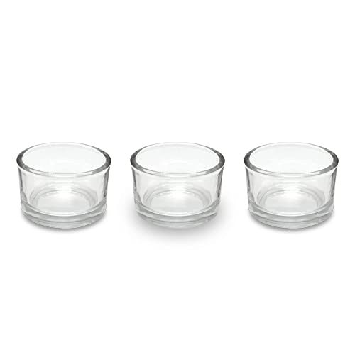 Cocod'or Lot de 3 photophores Ronds en Verre Cover