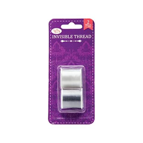 Invisible Sewing Thread 200M 2 Pack Light and Dark Fabrics Cover