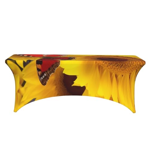 Nappe extensible pour buffet de jardin motif champêtre soleil