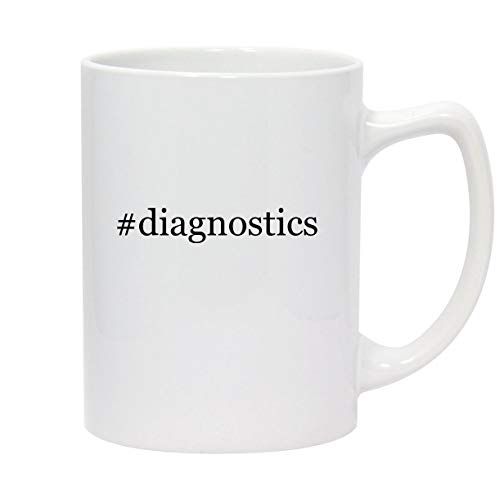 Molandra Products #diagnostics - 14oz Hashtag White Ceramic Statesman Coffee Mug