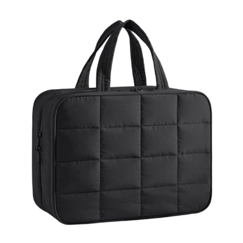 Estuche de viaje para artículos de tocador, organizador de almacenamiento con varios compartimentos, estuche de viaje portátil, bolsa de maquillaje, para mujer y hombre, cosméticos, joyas, pulsera