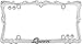 Cruiser Accessories 22630 Queen License Plate Frame, Chrome/Clear w/Fastener caps