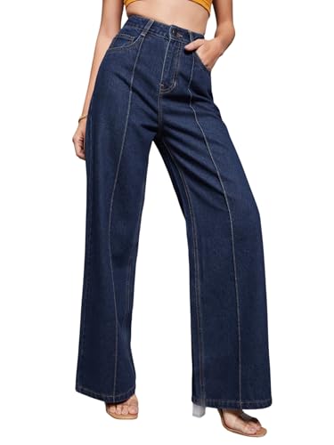 Image of Miss Chase Women's Skinny Fit High Rise Regular Length Stretchable Denim Jeans (MCSS18DEN02-19-494-38, Ink Blue, 38)