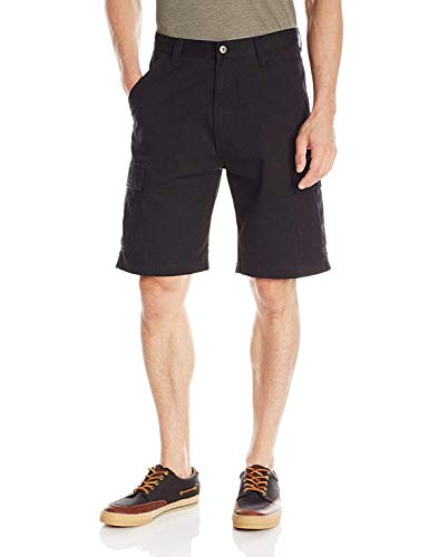 Classic Relaxed Fit Cargo Short, Black Twill, 36