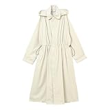 nifty Colors 6055BG Raincoat, Peach Drop Gather Ten Collar Raincoat