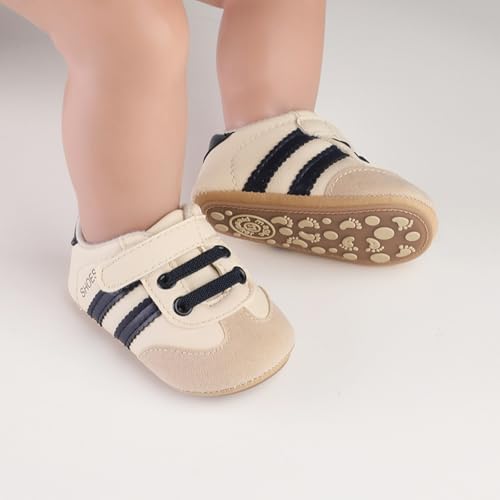 Image of Baby Boys Girls Sneakers Toddler Non-Slip Soft Rubber Sole First Walking Shoes Infant Newborn Crib Dress Shoes