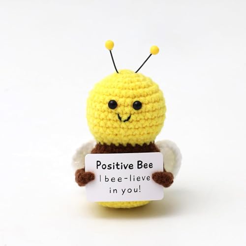 Image of Cute Emotional Support Crochet Toys Handmade Gifts with Message for Women Men Friends Coworkers, Birthday Christmas Valentine's Gift (Family Pack 2)