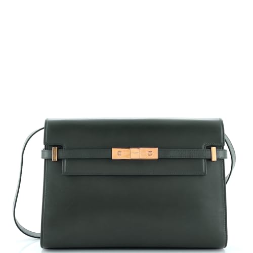 Saint Laurent, Pre-Loved Manhattan Shoulder Bag Leather Medium, Green