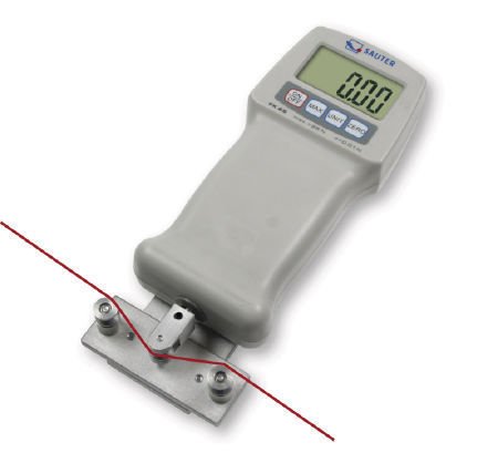 Robust Push/Pull force gauge for simple measurement [Sauter FK 100] with peak hold function, Measuring Range [Max]: 100 N, Readout [d]: 0,04 N