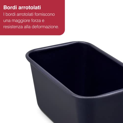 zyliss E980198 Teglia per Pane Antiaderente, 1L, Acciaio al Carbonio, Blu Scuro, Stampo Plumcake, Stampo da Forno Rettangolari Riutilizzabili, Lavabili in Lavastoviglie - immagine 6