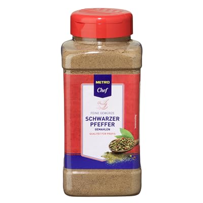 Pfeffer schwarz gemahlen - 2 x 520 g Dose - (2 Dosen)