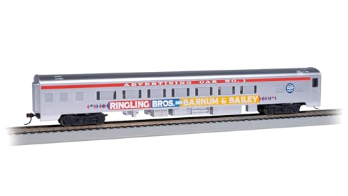 Bachmann Trains - Ringling BROS. and Barnum & Bailey™ - 85’ Smooth-Side Coach with Lighted Interior – Advertising CAR NO. 1 - HO Scale