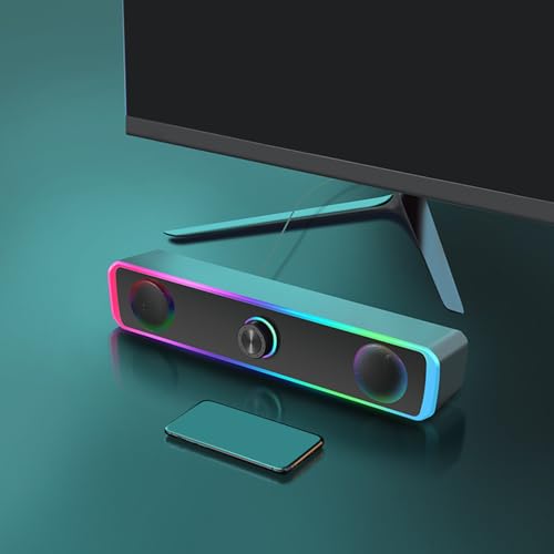 Altavoz portatil con cable jack sistema de sonido mini para computadora 4
