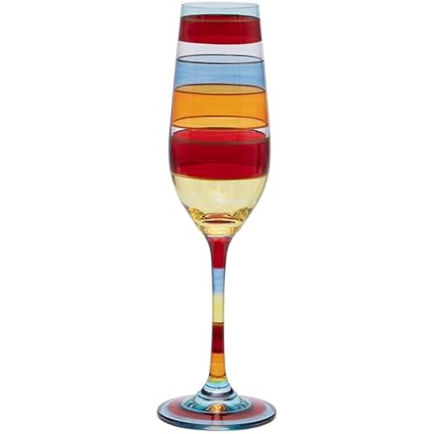 Maturi Hand Painted Champagne Flute Gift Boxed Cover