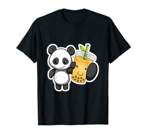 Panda Bear Bubble Boba Tea Woke Kawaii Anime Zodiaque chinois T-Shirt