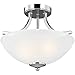 Sea Gull Lighting 7716502EN3-05 Geary - 2 Light Convertible Semi-Flush Mount in Transitional Style-12.38 Inches Tall and 13.88 Inches Wide, Choose Lamping Option: LED Lamping