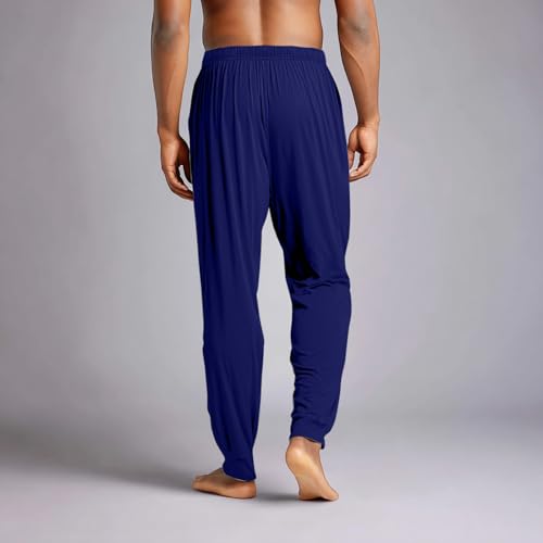 Mens Pajama Pants Drawstring Comfy Pants For Men Wide Leg Soft With Pockets Pjs Fall Sleep Daily Sleepwear4