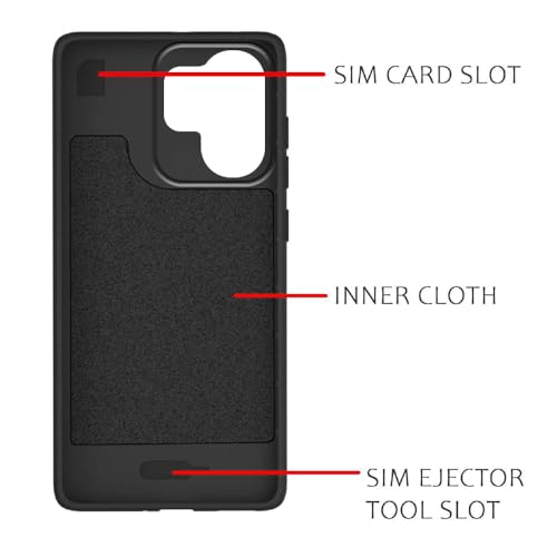 Image of Shockproof Case for Vivo V60e 5G | Full Camera Protection | TPU Flexible Back Cover for Vivo V60e 5G (Matte Black)